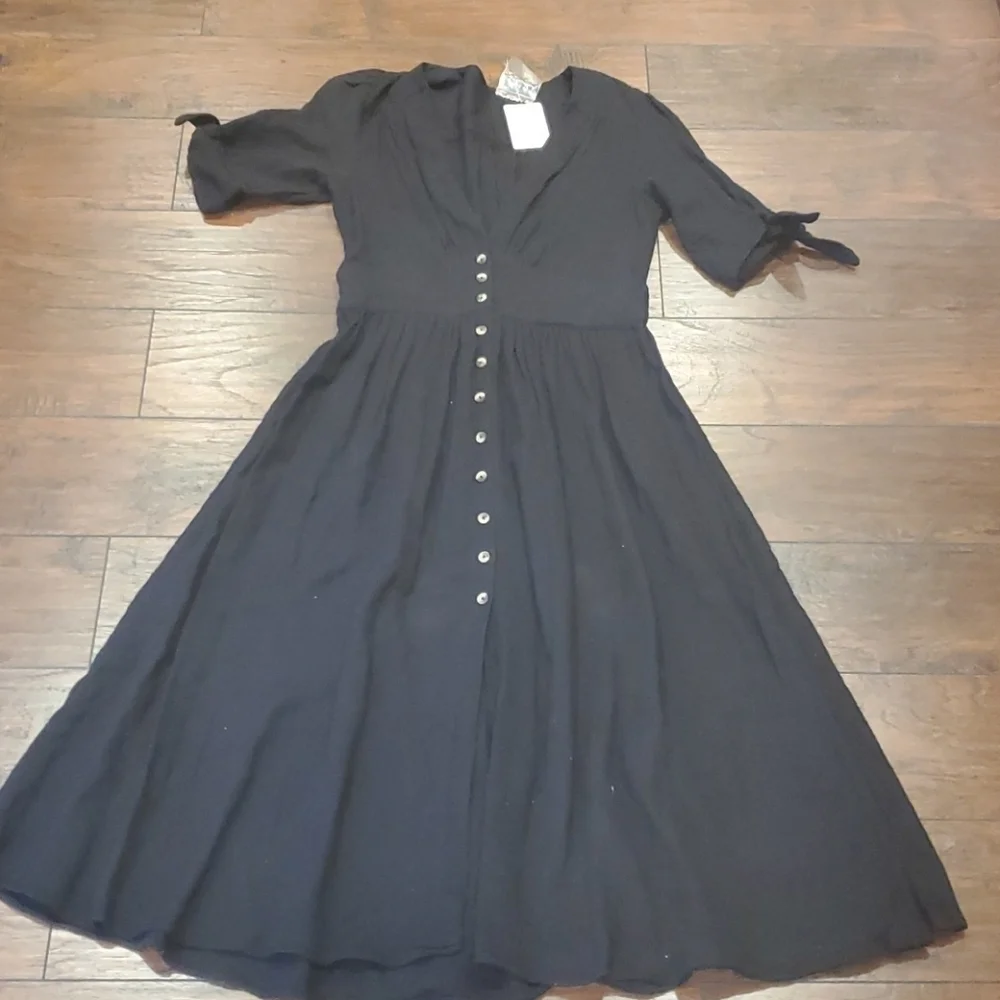 NWT Free People Boho Midi shirt dress